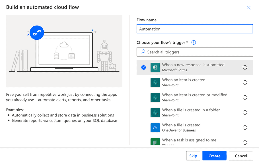 PowerAutomate Flow on Microsoft Forms