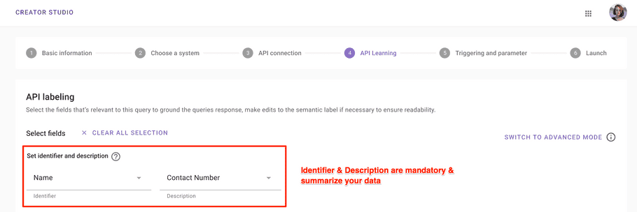 api labeling id description